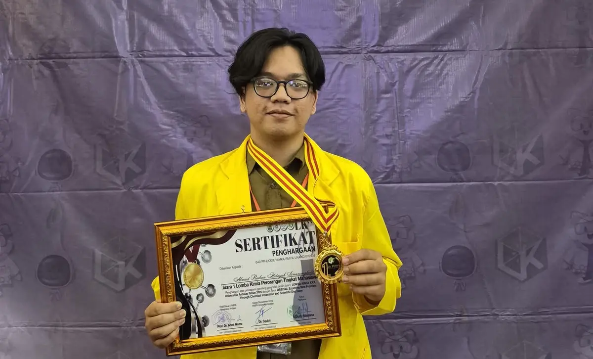 Mahasiswa UT Bogor Raih Juara 1 Lomba Kimia XXX Universitas Andalas Tahun 2026