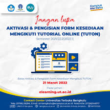 Pengumuman Jadwal Tutorial Online Semester 2021/22.2 (2022.1)