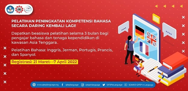 Yuk Join Beasiswa Pelatihan Peningkatan Kompetensi Bahasa Tingkat Asia Tenggara !