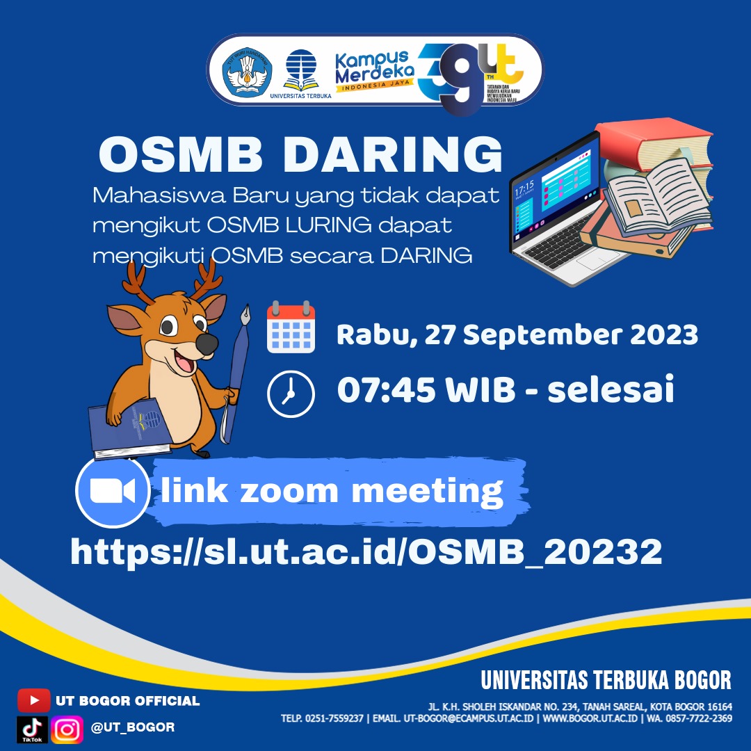 Orientasi Studi Mahasiswa Baru (OSMB) Online