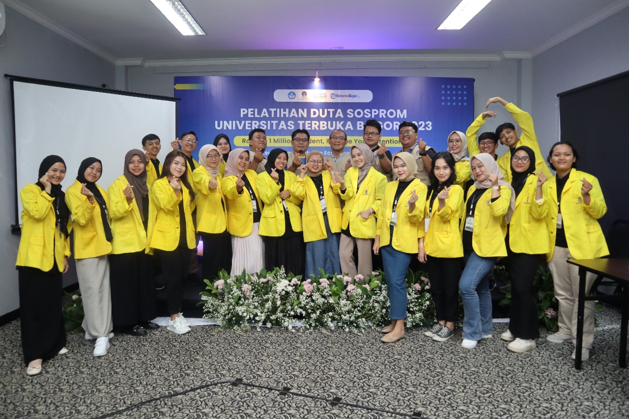 Jalur Terbuka ke Kesuksesan: Universitas Terbuka Bogor Menyambut 1 Juta Mahasiswa dengan Pelatihan Duta Sosprom 2023!