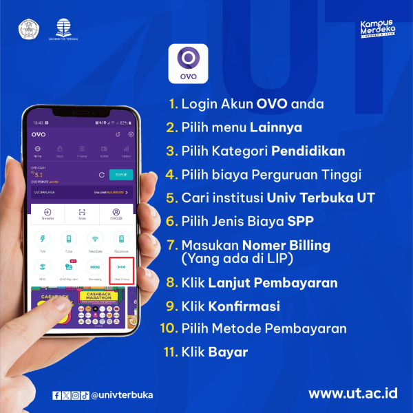 cara pembayaran admisi/spp dengan ovo